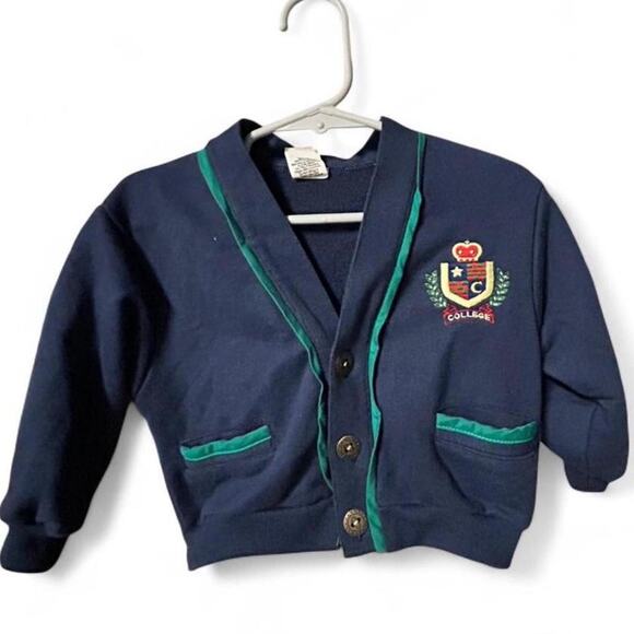 12m Vintage lot 4 one pieces, construction tool overalls, and cardigan - Picture 8 of 8